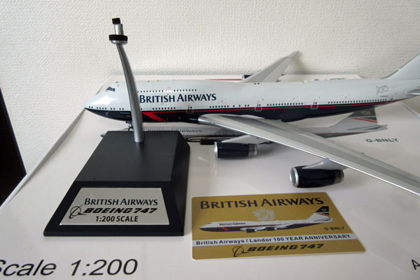 1/200 B-Models ブリティッシュエアウェイズ B747-400 Landor 100 year