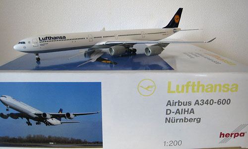 1/200 ヘルパ ルフトハンザ A340-600 D‐AIHA